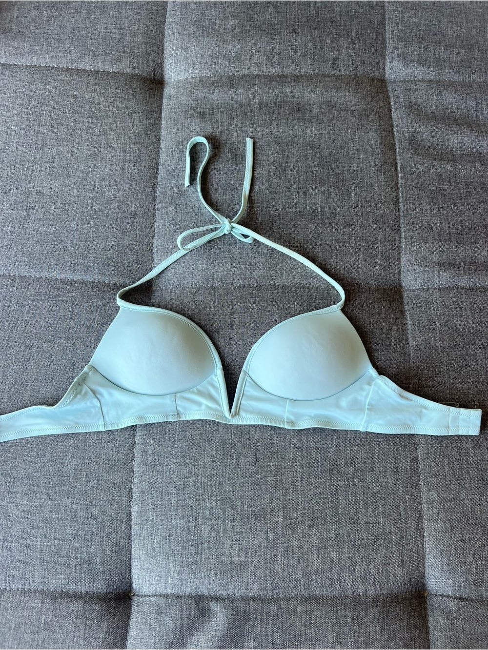 PINK Victoria's Secret Halter Push-Up Bra in Light Aqua